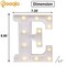 LED Marquee Letter Lights Sign, Light Up Alphabet Letter for Home Party Wedding Decoration E